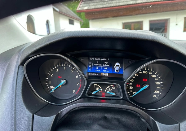 Ford Focus cena 58500 przebieg: 158532, rok produkcji 2015 z Katowice małe 254